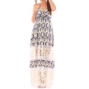 Sunday in Brooklyn Crocheted Maxi Dress